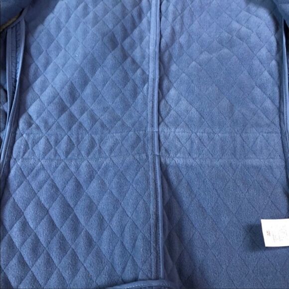 Talbots Blue Quilted Snap Closure Vest Size Small - Picture 7 of 7